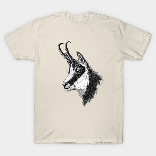 Chamois head T-Shirt by SakalDesign